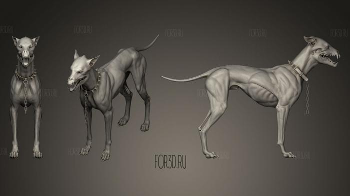 Собака-Зомби Лепит 3d stl модель для ЧПУ